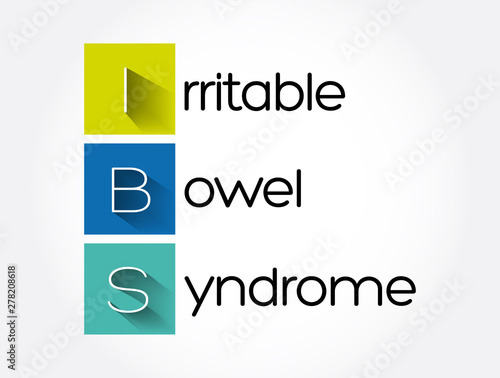IBS - Irritable Bowel Syndrome acronym, medical concept background