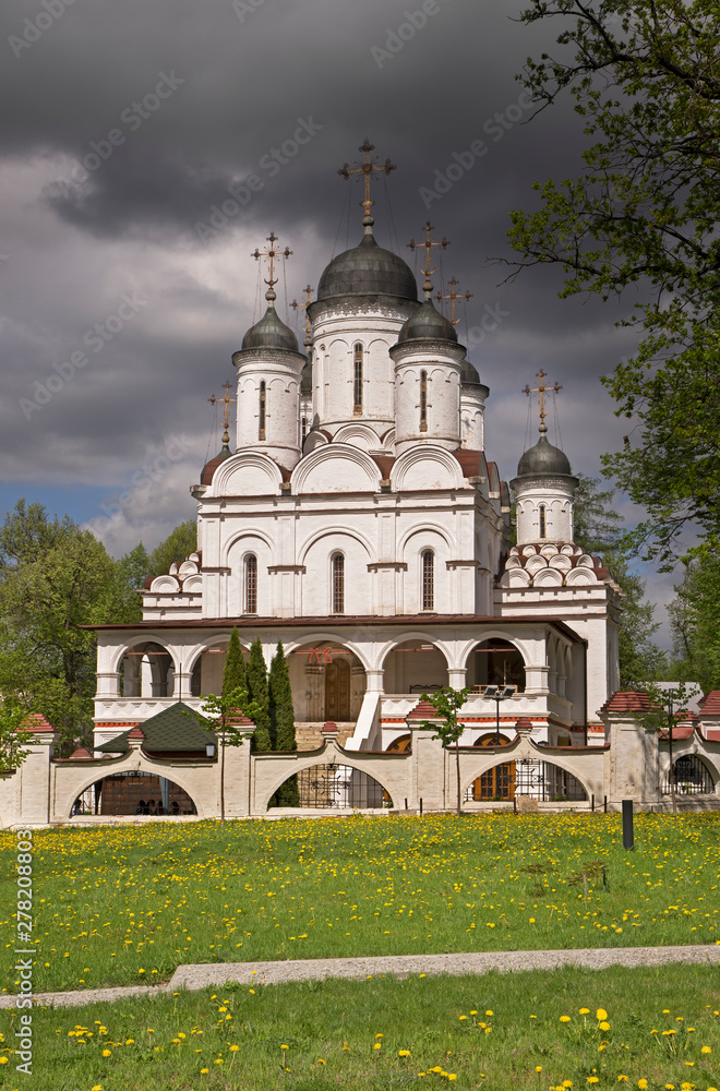 Transfiguration cathedral at Bolshiye Vyazyomy urban-type settlement. Odintsovsky district. Moscow oblast. Russia