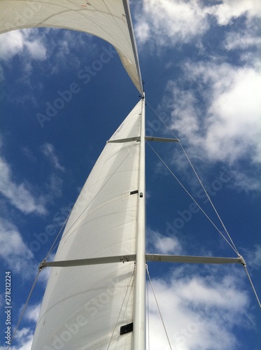 sail on blue sky