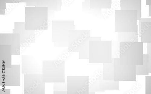 White abstract background. Misty backdrop with grey squares. 3D illustration © Plastic man