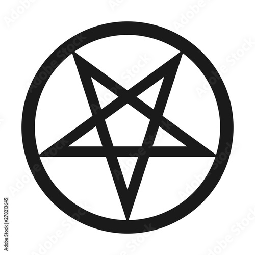 Pentacle symbol icon  photo