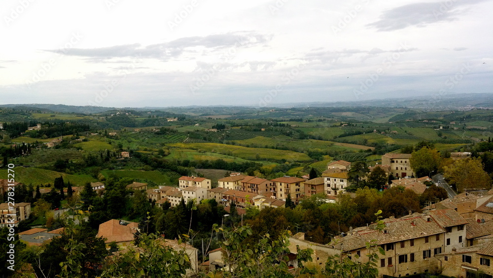 view of tuscan city