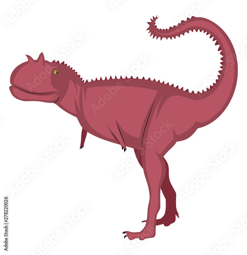 Camotaurus, illustration, vector on white background.