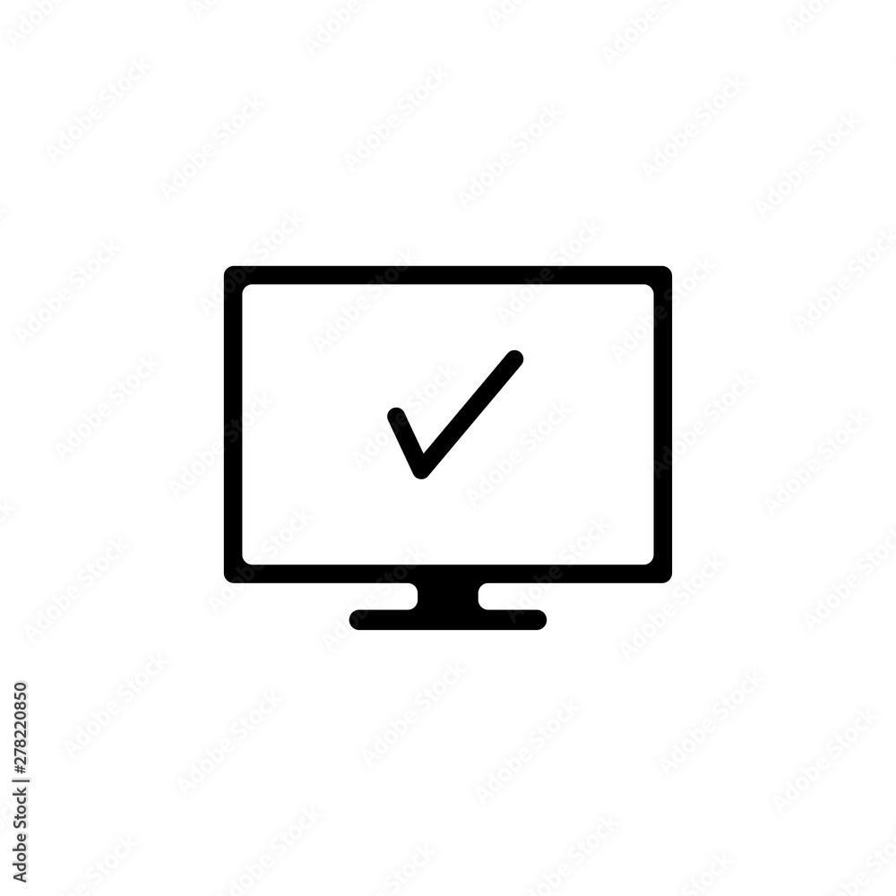 Monitor, screen, symbol, icon vector illustration Monitor, screen, symbol, icon vector illustration