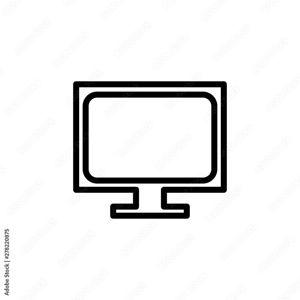 Monitor, screen, symbol, icon vector illustration Monitor, screen, symbol, icon vector illustration