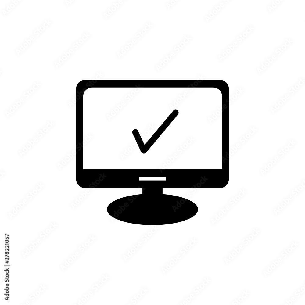 Monitor, screen, symbol, icon vector illustration Monitor, screen, symbol, icon vector illustration