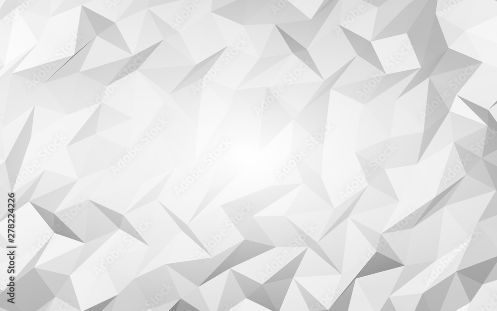 White abstract background. Lowpoly backdrop. Crumpled paper. 3D illustration White abstract background. Lowpoly backdrop. Crumpled paper. 3D illustration
