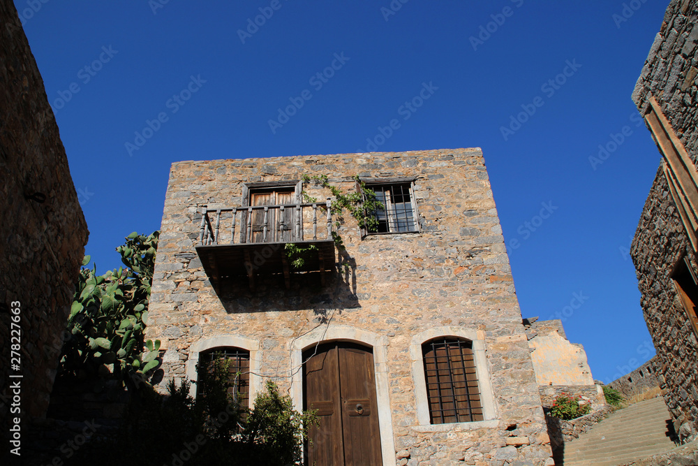 Ein Haus auf Spinalonga