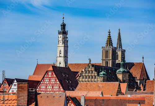 Dächer in Rothenburg ob der Tauber Deutschland