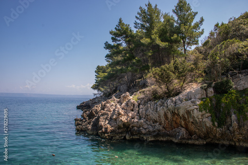Bucht auf der Insel Korcula in Kroatien