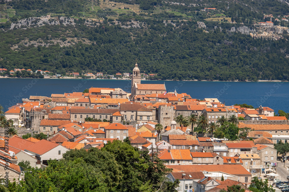 Korcula Stadt in Kroatien