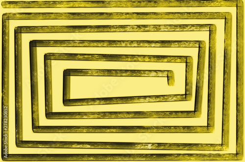 abstract golden frame isolated on a white background color paint color  yellow 