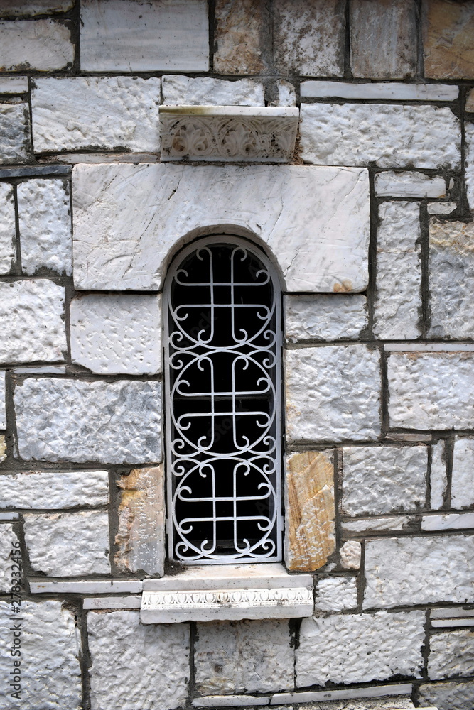 marble window of a church