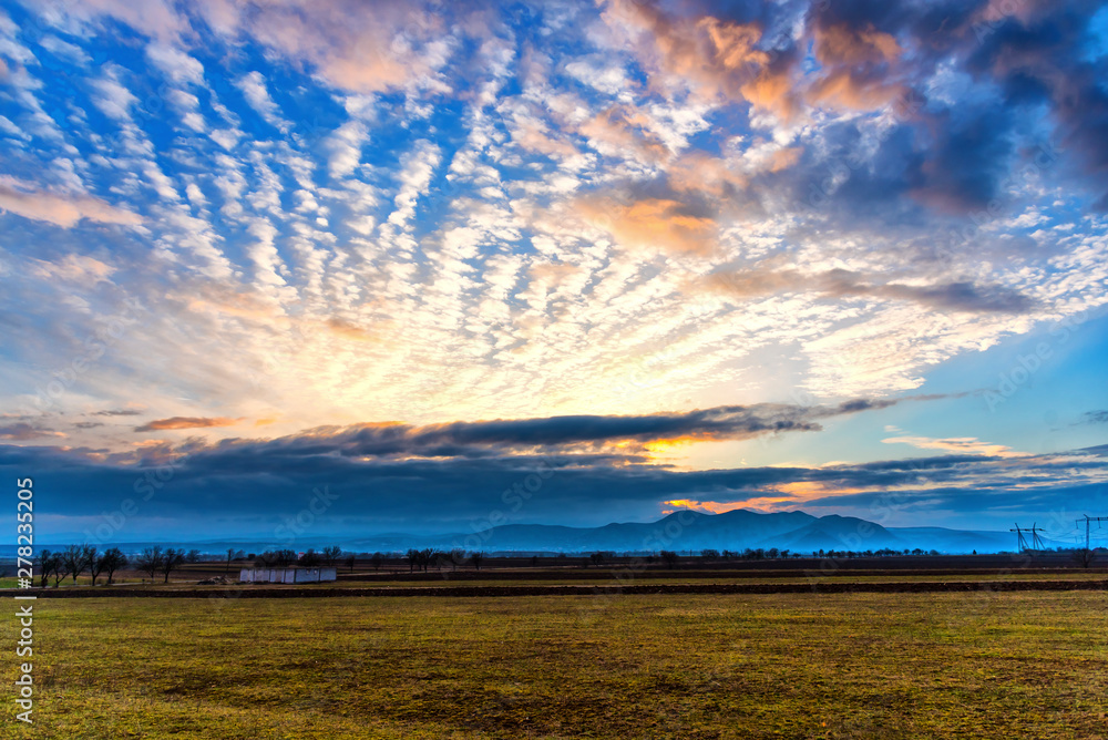 Fototapeta premium Clouds at the sunset