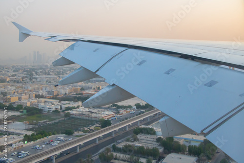 Approaching to Dubai International Airport