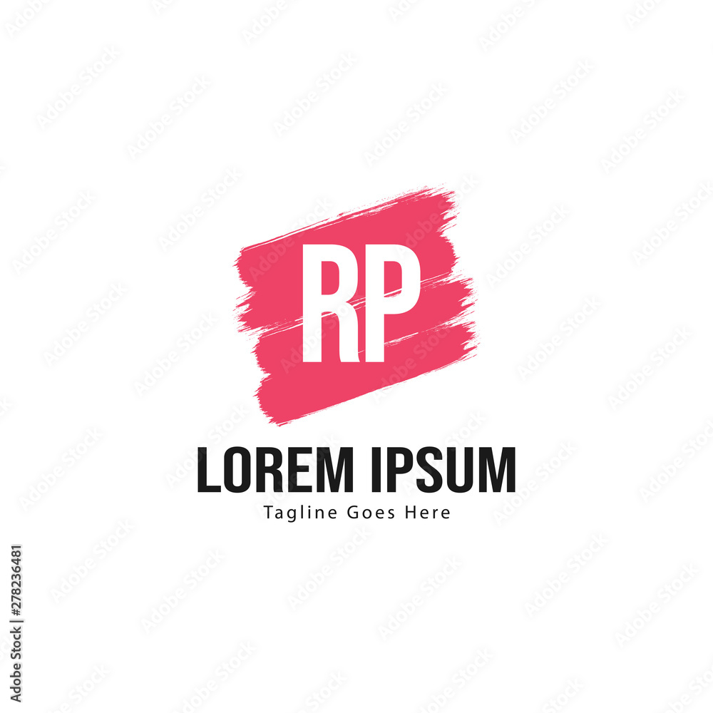 Initial RP logo template with modern frame. Minimalist RP letter logo vector illustration Initial RP logo template with modern frame. Minimalist RP letter logo vector illustration