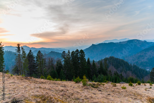 View from the hill with Colibita , Romania photo