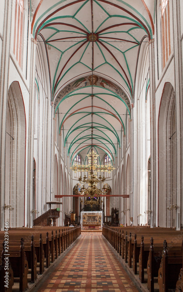 Schwerin  Mecklenburg-Vorpommern Germany Church interior
