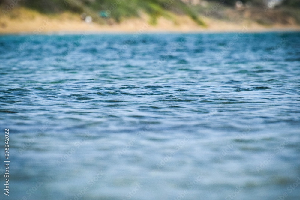 Fototapeta premium Summer sea blue waves background