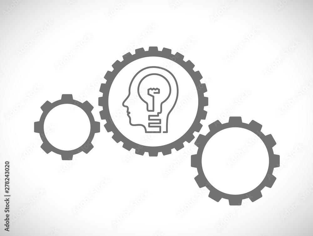 gears mechanism with head gears mechanism with head