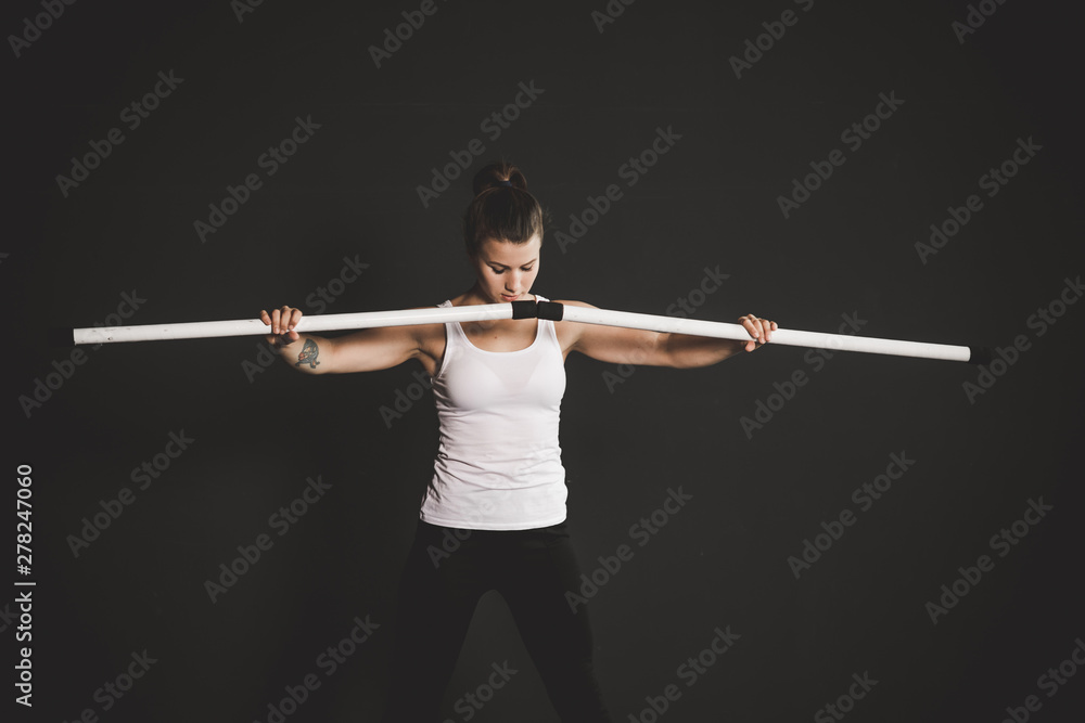Juggler woman do his sticks performance, Circus artist training Juggler woman do his sticks performance, Circus artist training