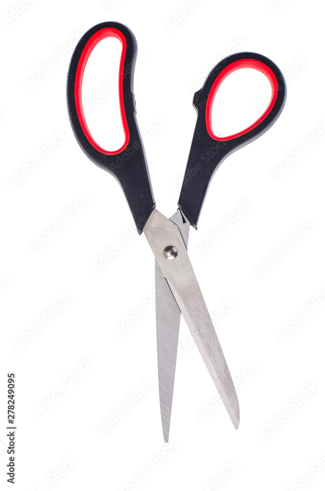 Single scissors isolated on white background Single scissors isolated on white background