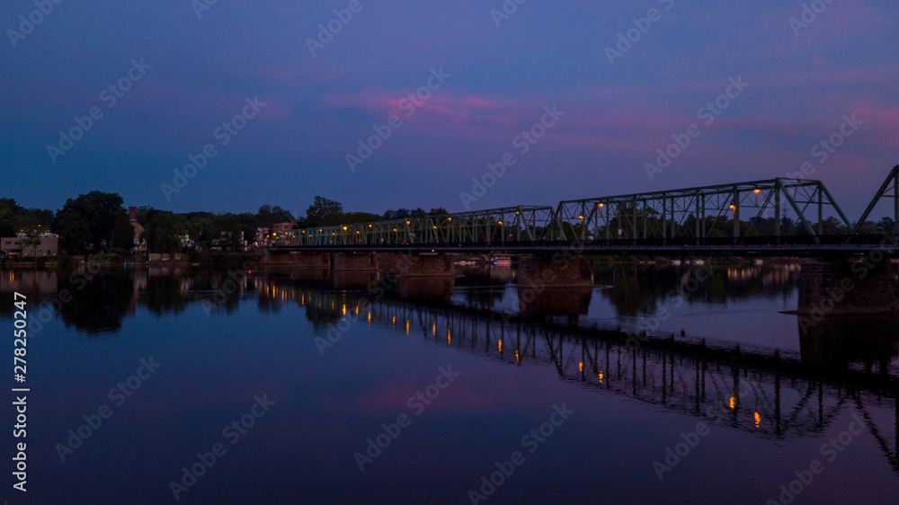 Lambertville-New Hope Free Bridge, Twilight