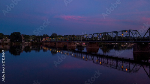 Lambertville-New Hope Free Bridge, Twilight © Connor