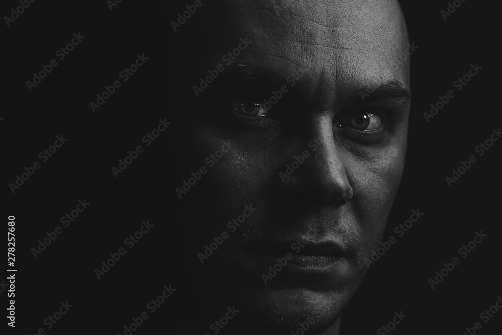 dramatic portrait portrait of a man