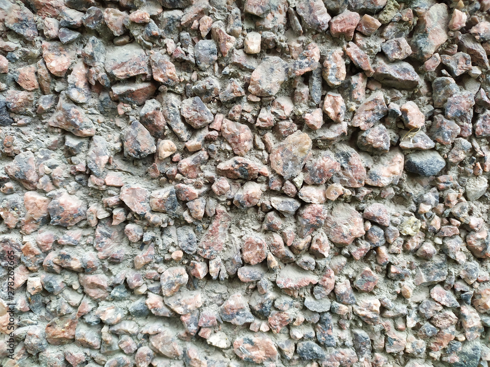 stones gray with pink splashes, background of stones