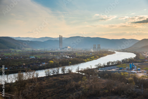 Mures river view from the hill © Ivanica