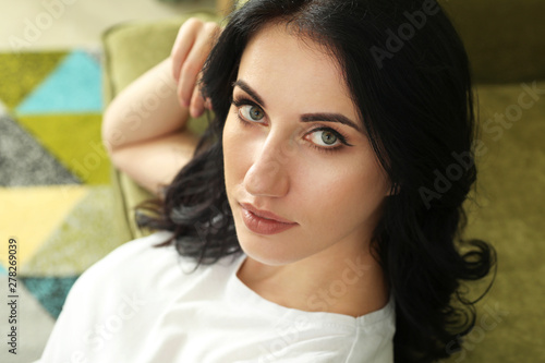 Portrait of beautiful woman...