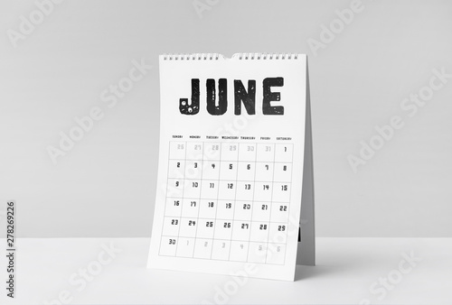Flip calendar on table agai...