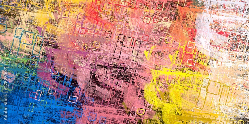 Fototapeta premium Wall painting. Backdrop material. Abstract. Color texture. Handmade background. Canvas surface. Painterly mix. Modern art. Oil painting. Wide brush. 2d illustration. 