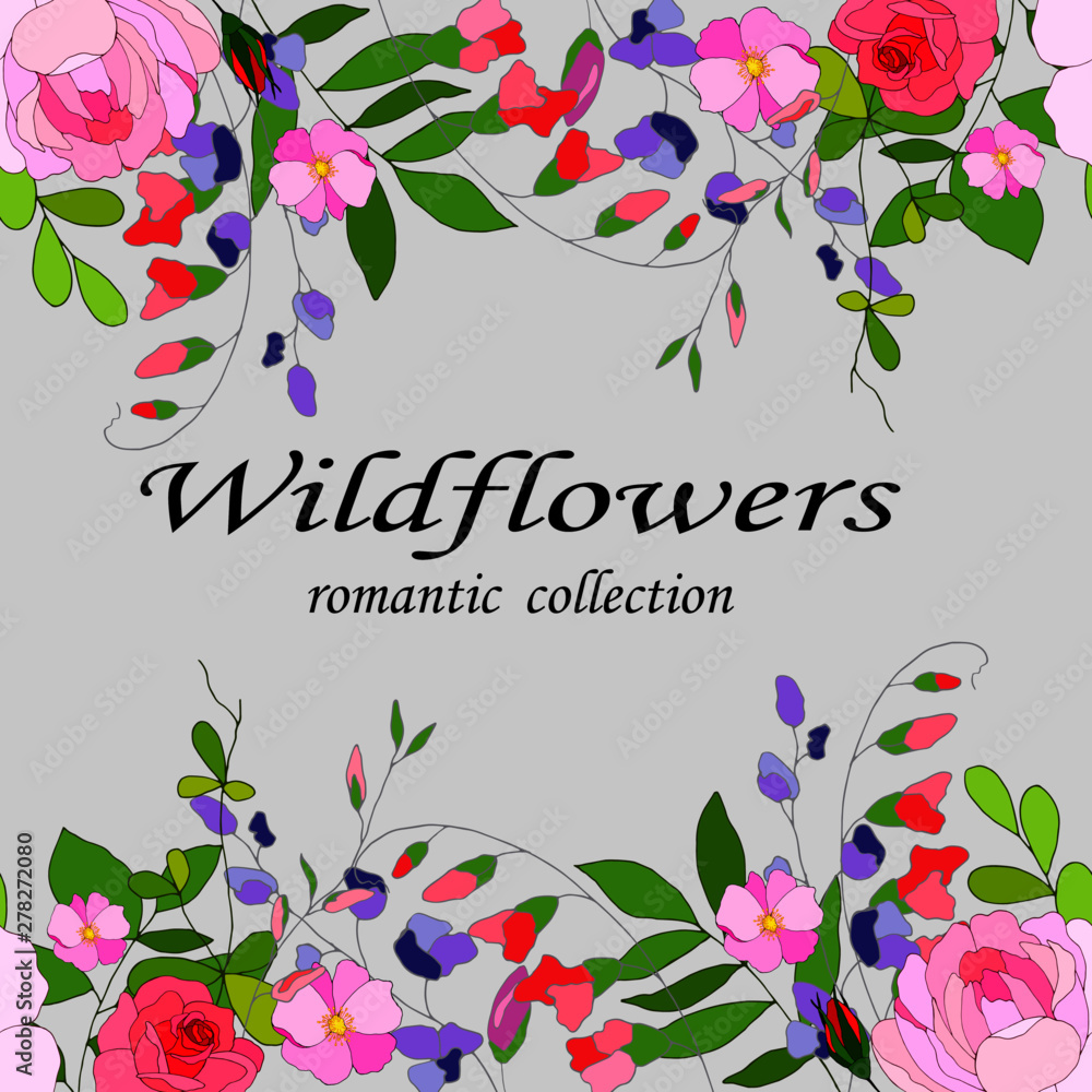 flower background, banner for the inscription flower background, banner for the inscription