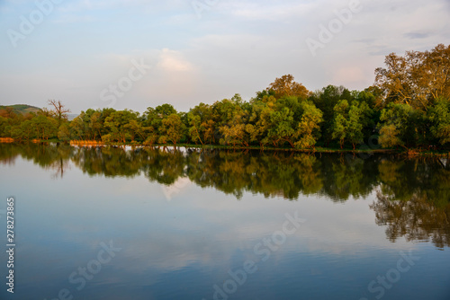 Sunset at the river