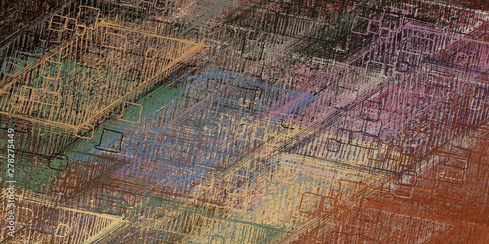 Fototapeta premium Abstract. Modern art. Backdrop material. Colorful pattern. Color texture. Handmade background. Canvas surface. Painterly mix. 2d illustration. Wide brush. Wall painting. 