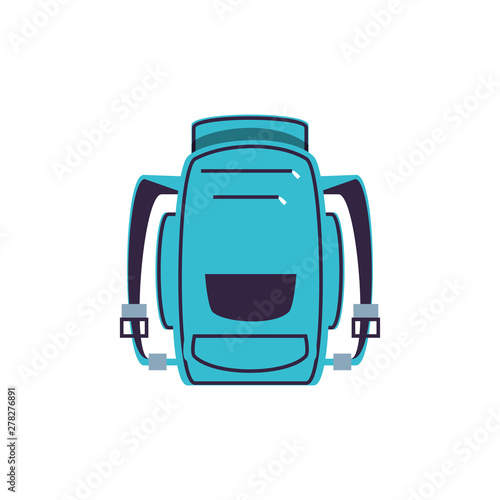 travel bag equipment isolated icon