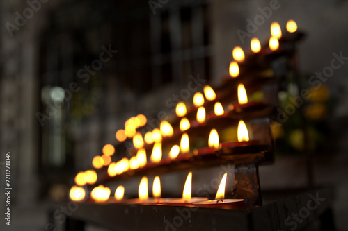 candles in church