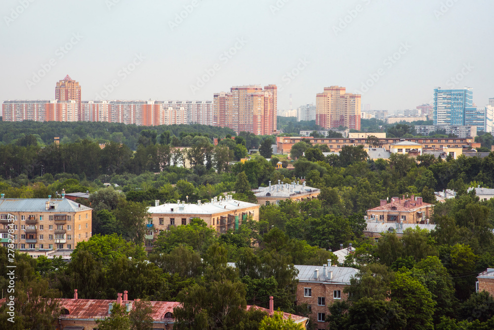 view of Moscow in summer