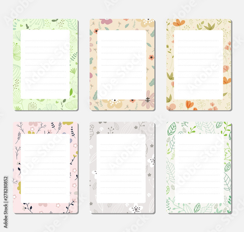 design elements for notebook, diary, stickers and other template.vector,illustration.