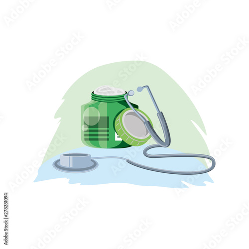 cannabis bottle product with pomade