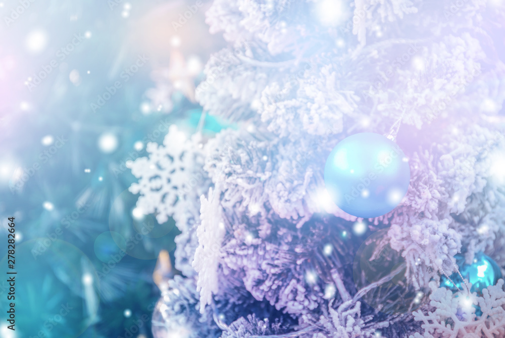 Christmas Background with bokeh light; Blurred Xmas background Christmas Background with bokeh light; Blurred Xmas background