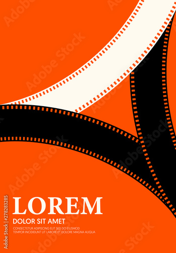 Movie and film poster modern vintage retro style