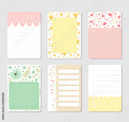 design elements for notebook, diary, stickers and other template.vector,illustration.
