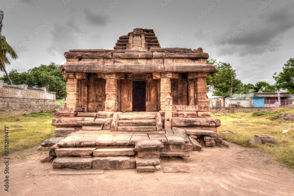 Naklejka premium The magnificent cave temples of Aihole in Karnataka 