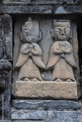 Closeup stone to carve figures