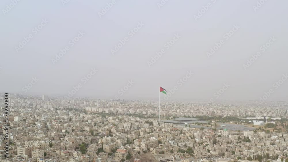 Drone shot over Amman - Jordan, June 2019 Drone shot over Amman - Jordan, June 2019