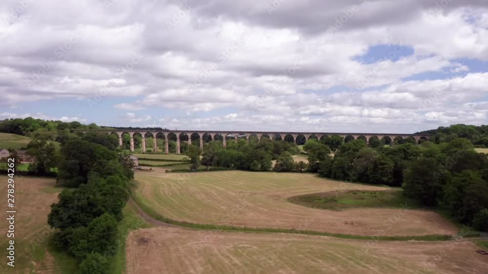 Rising Dolly Shot Revealing Crimple Valley Viaduct in North Yorkshire on a Summer’s Day Rising Dolly Shot Revealing Crimple Valley Viaduct in North Yorkshire on a Summer’s Day