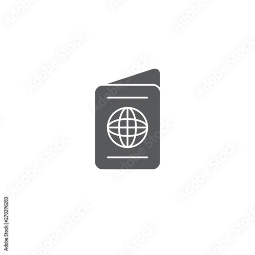 Passport vector icon  isolated on white background